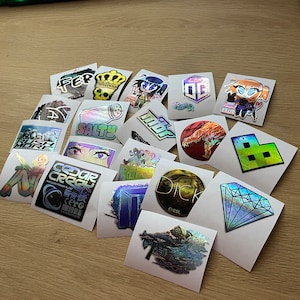Alle stickers van CSGO in het echt Set Katowice - Counter Strike 2 - Wereldwijd offensief sticker Gamer cadeau iBuyPower / Reason / Titan holo ELK