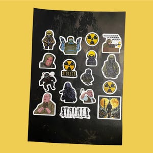 x16 Stalker game stickers pack decals - vinyl high quality gamers laptop decals bumper