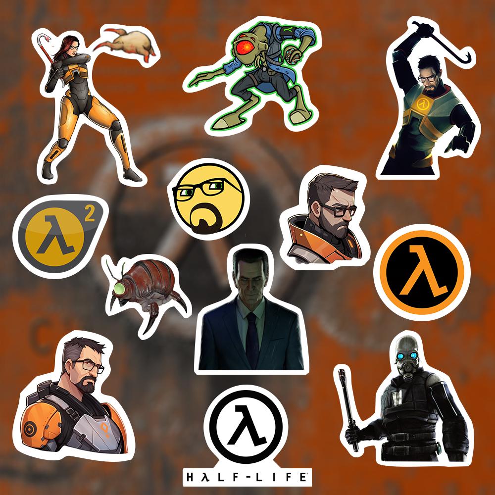 VALVE ハーフライフ 「駐車許可証」ビニールステッカー【未使用】 Half life sticker - Etsy 日本