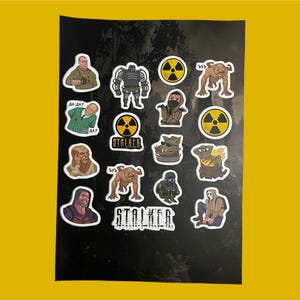 x16 Stalker game stickers pack - vinyl high quality gamers laptop decals gamers gift