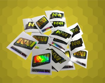 x5 Natus Vincere Katowice 2014 & Katowice 2015 Holo - CSGO Stickers in real life - Set Counter Strike 2