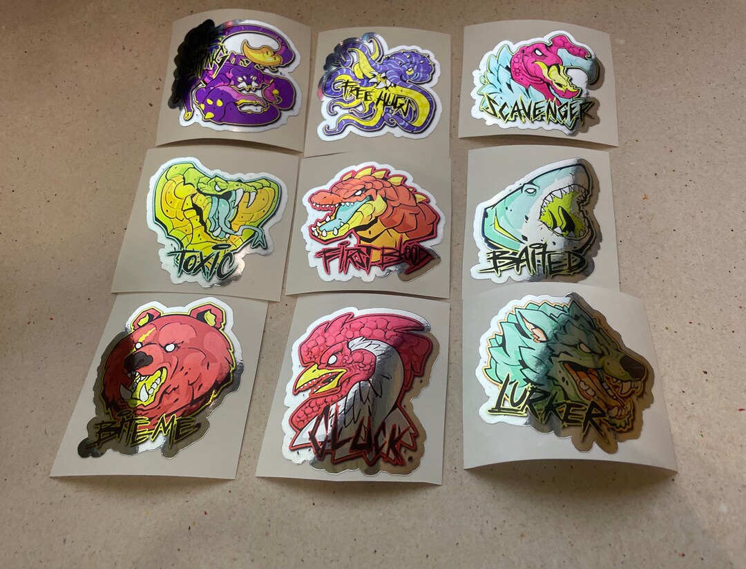 X9 Feral Predators Stickers CSGO in Real Life Set - Counter Strike 2 ...