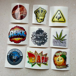 9 x duurste CS GO-stickers in het echt - Set Counter Strike 2 Global Offensive sticker / sticker / sticker / gaming csgo gamer cadeau