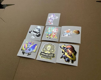 x7 Espionage Stickers from CSGO in real life - gaming gift - laptop car moto decals
