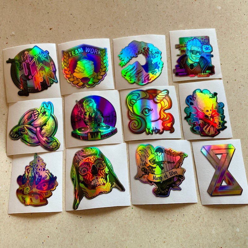 Titan Holo Stickers - Etsy