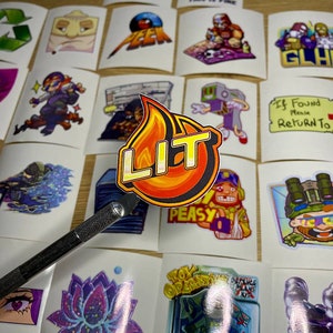 x25 CS GO-stickers in het echt Big Set Counter Strike 2 Global Offensive sticker Sticker / sticker / Gaming csgo gamer cadeau iBuyPower Katowice