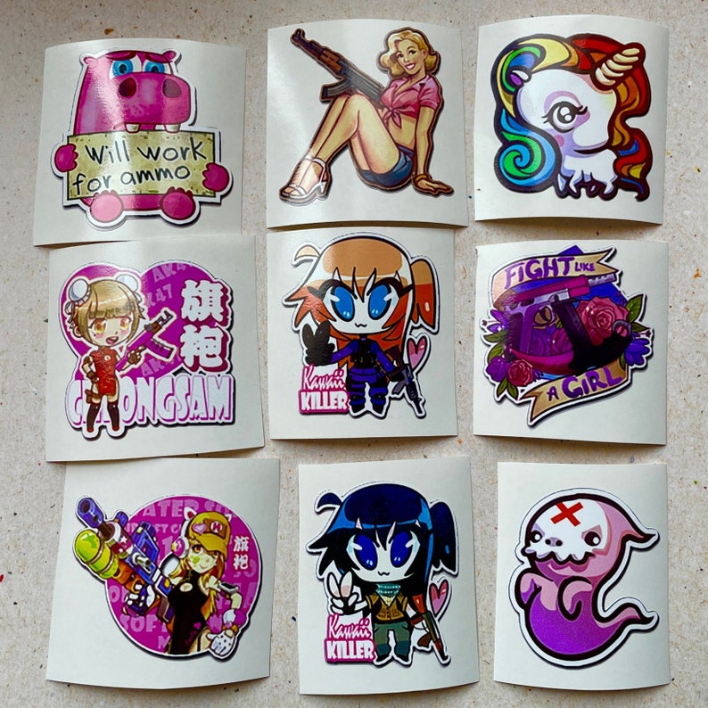 Kawaii Set - Stickers From CS GO in Real Life / Global Offensive Decal ...