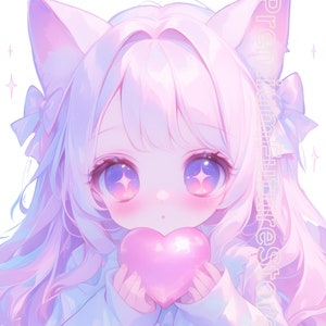 Anime Profile Picture | Kawaii Girl Profile Icon | Custom Avatar Art | Unique Character Illustration | Perfect Fanart Gift for Anime Lovers