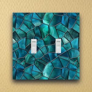 Art Nouveau Panes Vintage stained glass Inspired Wall Switch Plate outlet cover light switch plate wall plate covers home decor gift SG04