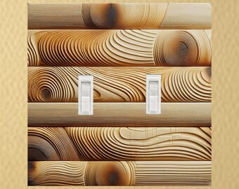 Timber Trail Light Switch Plate Outlet covers Electric switch plate wall decor rocker plate light switch plates wall plates home decor