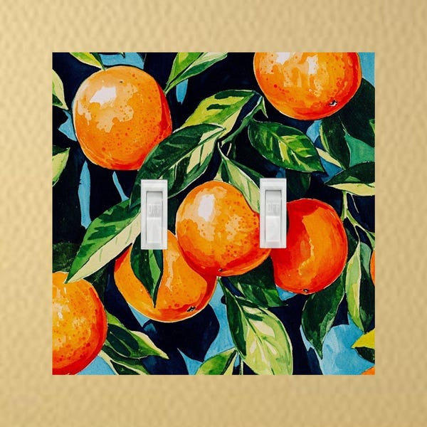 Orchard Delight light switch plate Wall Switch Plate outlet cover rocker switch plates light switch plate wall plate cover housewarming gift
