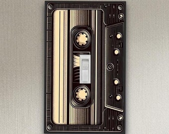 Vintage Cassette design Wall Switch Plate outlet cover light switch plate wall plate covers light switch cover housewarming gift rocker