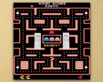 Ms. Pac-man inspired switch plate cover home decor switch plate electric wall plate rocker plate light switch plate retro classic game