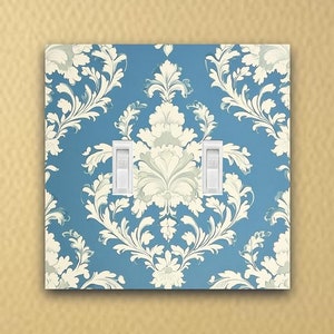 Ivory Intrigue! Custom switch plate-Damask pattern Wall Switch Plate outlet cover light switch plate wall plate covers light switch cover