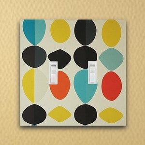 Bold Brilliance-Art Deco modern style wall art- light switch plate outlet cover switch cover home decor switch plate wall plate rocker plate