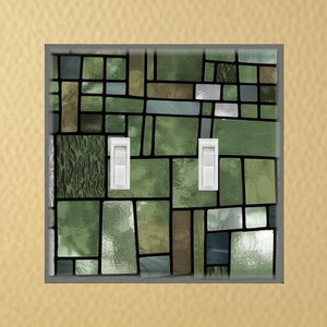 Art Nouveau Panes Vintage stained glass inspired design Wall Switch Plate outlet cover light switch plate wall plate cover light switch gift