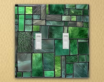 Art Nouveau Panes Vintage stained glass Inspired design Light Switch Plate outlet cover wall plate covers outlet cover home decor SG002