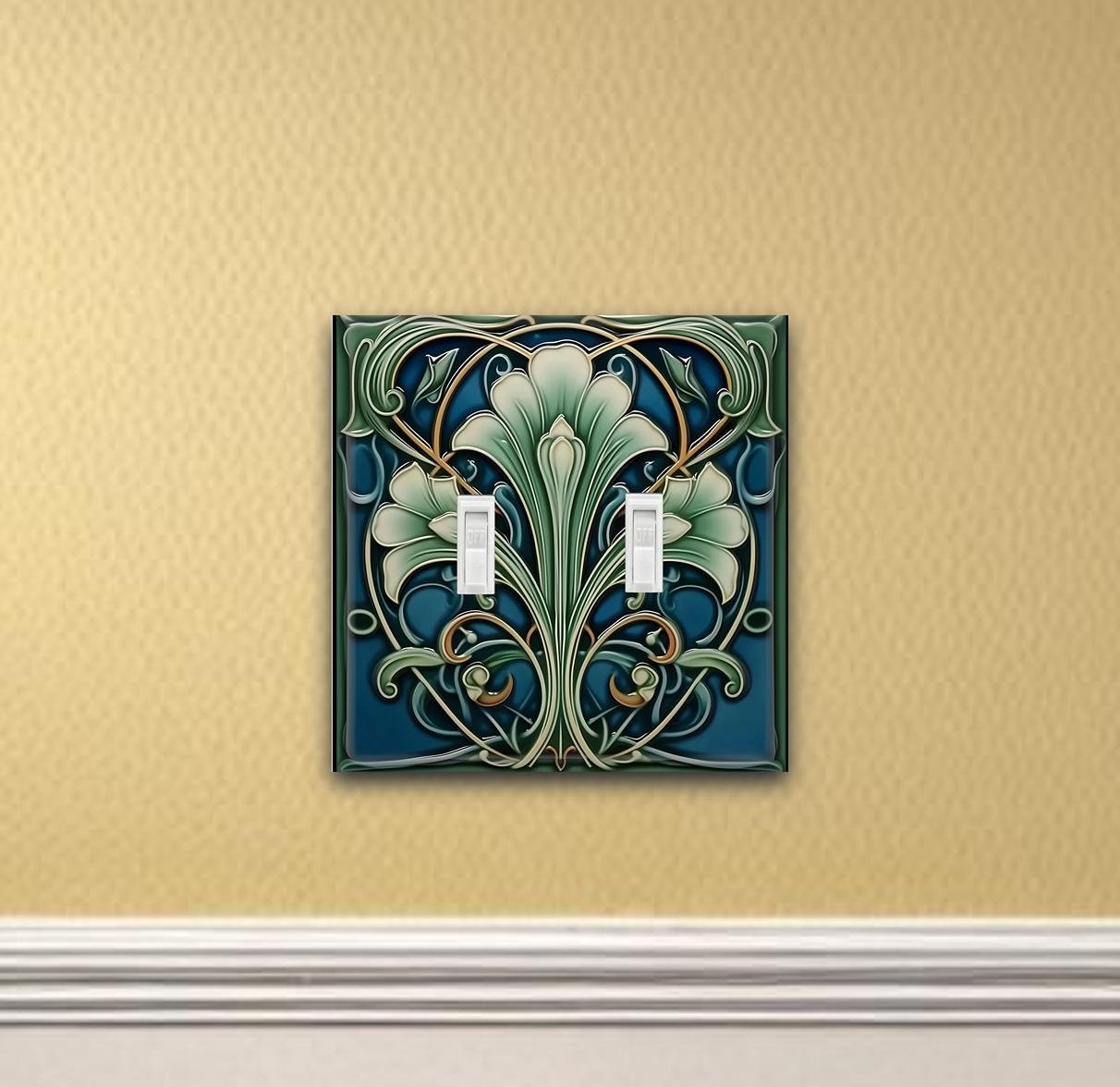Art Nouveau Vine Vintage design Wall Switch Plate outlet cover light switch plate wall plate covers light switch cover housewarming gift