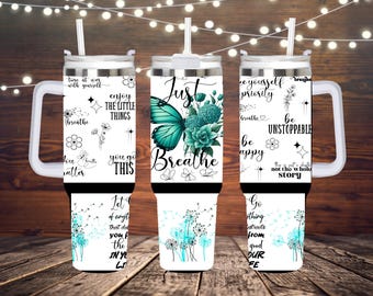 Just Breathe Butterfly Tumbler – A Sip of Serenity