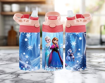 Frozen Tumbler Cup – Elsa, Anna, Olaf, Stainless Steel Kids Sippy Cup