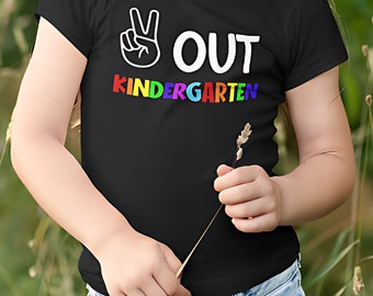 Letzter Tag des Kindergartens Jugend-T-Shirt – Last Day Celebration T-Shirt, Abschieds-Kindergarten-T-Shirt, kurzärmeliges Jugend-T-Shirt für den letzten Tag
