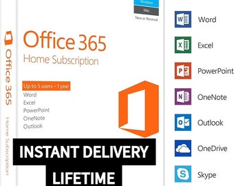 Office 365 Lifetime (Word, Excel, Powerpoint, Outlook, Onenote, Publisher, Access)