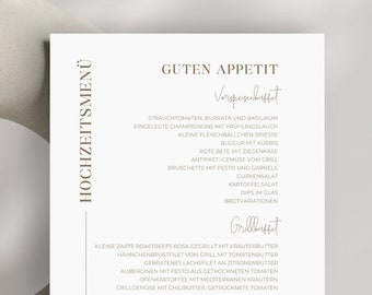 Hochzeitsmenü Download | Menükarte Getränkekarte | Hochzeit Getränke | Hochzeit Menü | Hochzeit Papeterie | Menüschild Getränkeschild