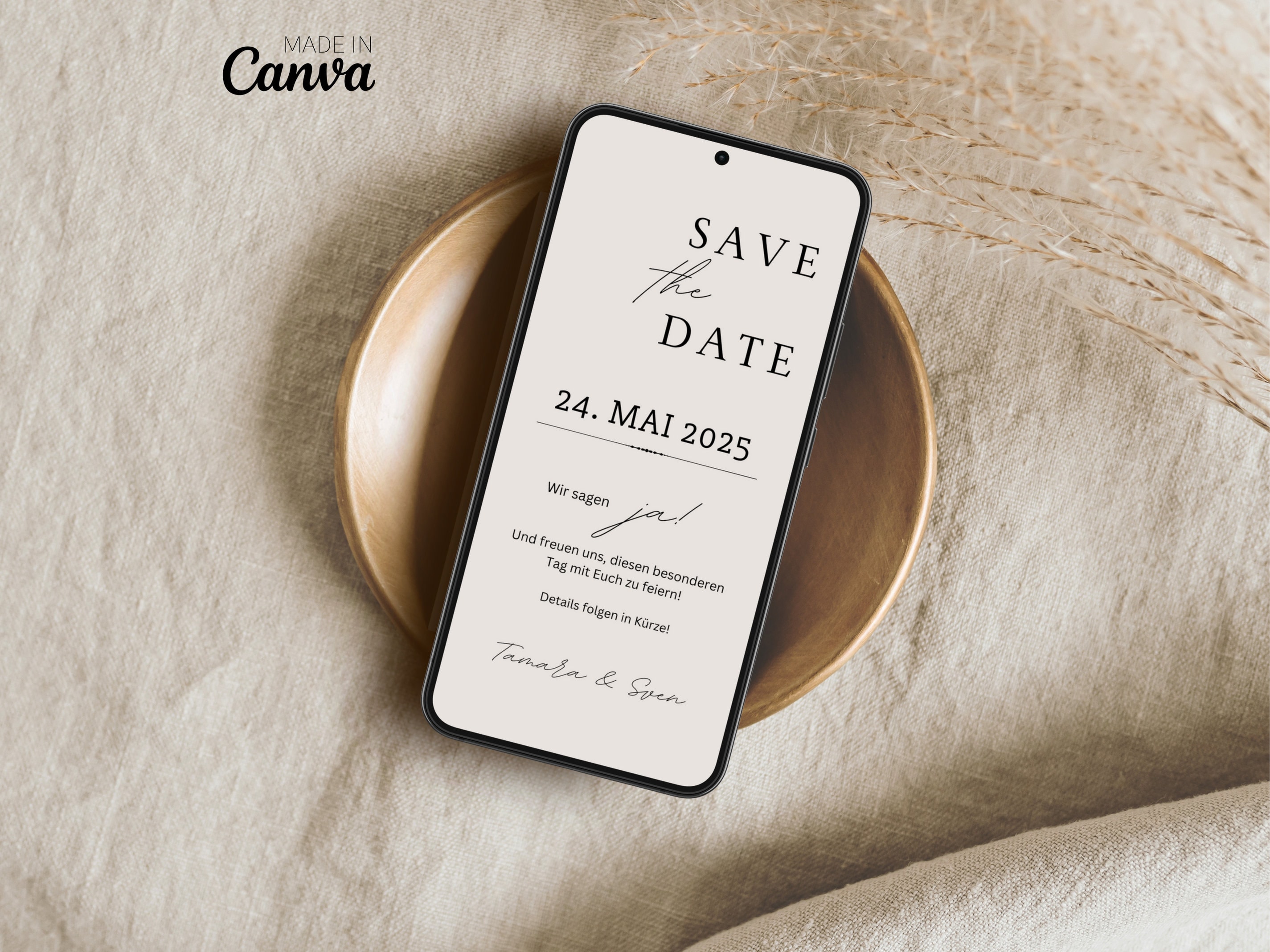 Save the Date Wedding | Digital Wedding Invitation | Personalized Wedding Invitation Send Digital Save-the-Date with Whatsapp