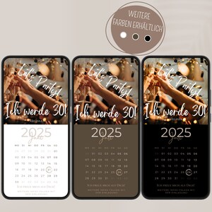 Save the Date Geburtstag digitale Geburtstagseinladung personalisiert mit Bild Save the Date digital mit Foto personalisierbar Kalender