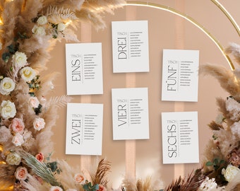 Seating plan wedding minimalist Table plan wedding Seating arrangement weddings digital template for download Seating plan tires Find your place