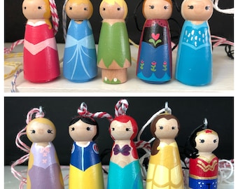 Peg Doll Princess Necklaces & Key Rings