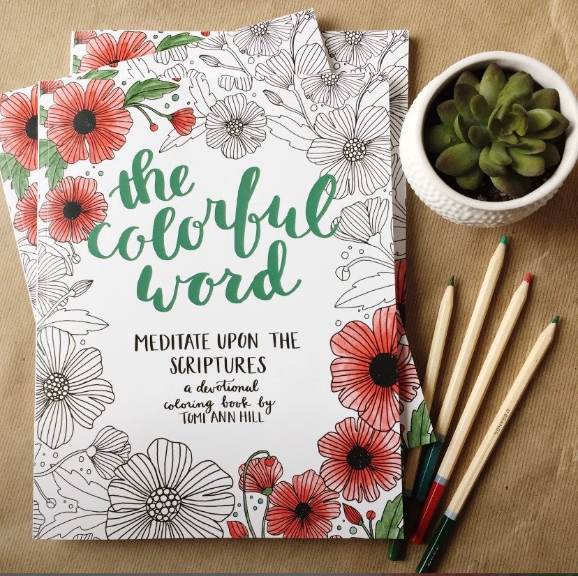 Download Scripture Coloring Books For Adults Bible Coloring Pages Etsy