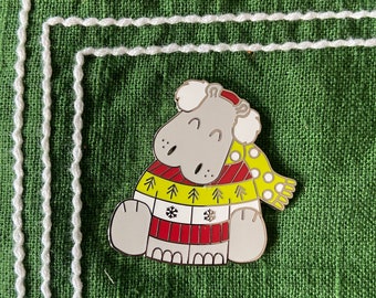 I Want a Hippopotamus for Christmas - Christmas hippo pin ugly Christmas sweater