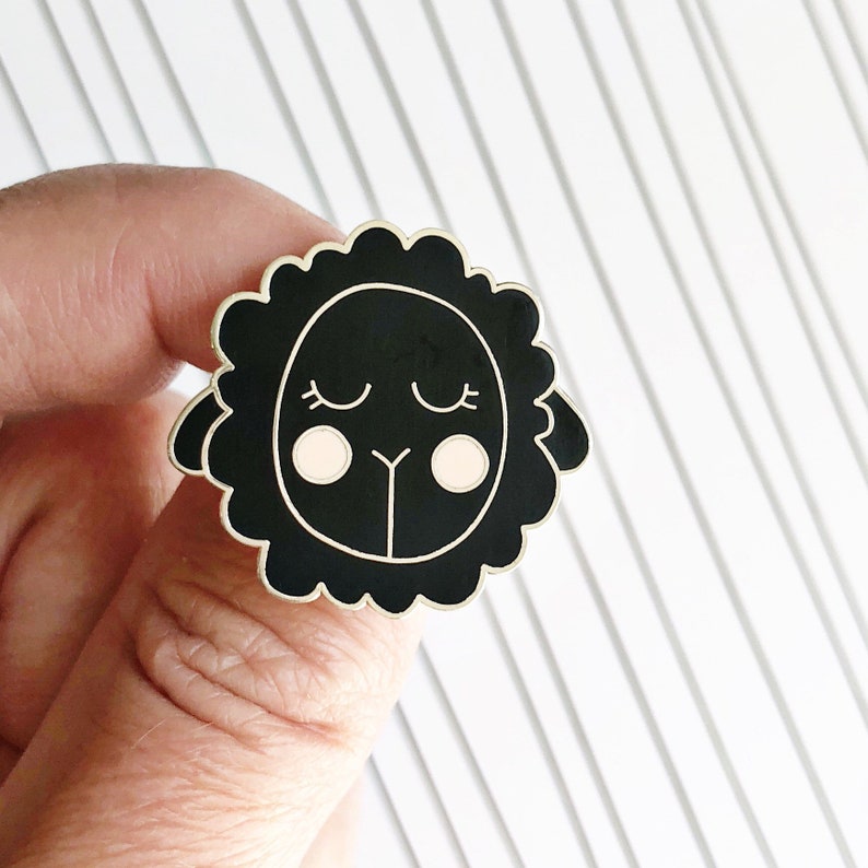 Black Sheep Enamel Pin image 1