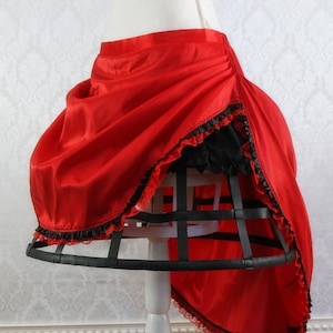 Red Steampunk Skirt | Little Red Riding Hood, Queen of Hearts, or Victorian Circus Costume