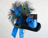 Bella Blue Steampunk Top Hat - Full Size