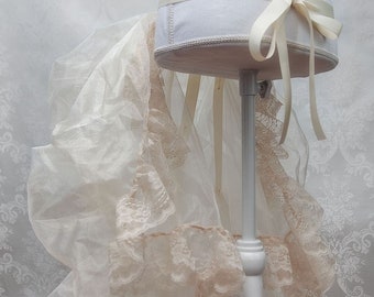 Organza Bustle Petticoat French style - Victorian Steampunk Version