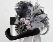 Silver Siren Steampunk Top Hat - Full Size