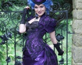 Gothic Wedding Dress | Violet Vixen | Victorian Wedding Dress, Purple Wedding Dress, Masquerade Ball Gown, Alternative Wedding Dress