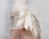 Wedding Skirt | Vintage Elegance | Ivory Skirt, Bridal Skirt, Steampunk Wedding Skirt, Victorian Skirt, Bustle Skirt, Elegant Skirt