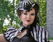Stylin Stripes Puffed Sleeve Bolero Shrug - BF40