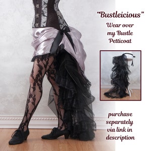 Womens Victorian Gothic Festival Skirt Silver Siren Steampunk Skirt, Pinup Saloon Girl Skirt, Dark Lolita Skirt image 6
