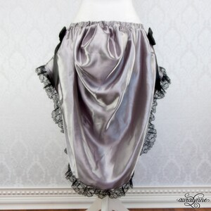 Womens Victorian Gothic Festival Skirt Silver Siren Steampunk Skirt, Pinup Saloon Girl Skirt, Dark Lolita Skirt image 3