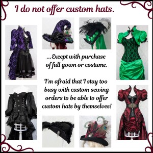 Gothic Wedding Hat Perfectly Purple Victorian Hat, Steampunk Wedding, Costume Accessory, Steampunk Wedding, Wedding Accessories image 9