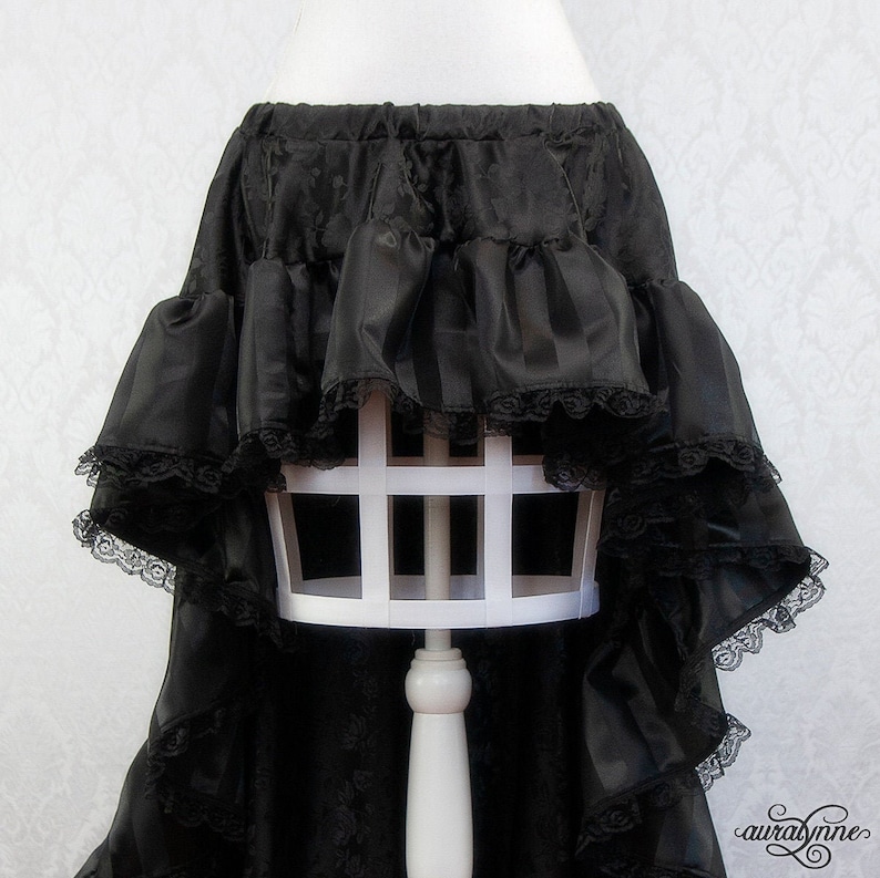 Belladonna Skirt Black Ruffle Pirate Skirt High Low Skirt Etsy
