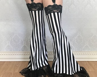 Striped Leg Warmers | Wonderland | Festival Clothing, Burning Man Clothing, Festival Costume, Festival Fashion, Alice in Wonderland