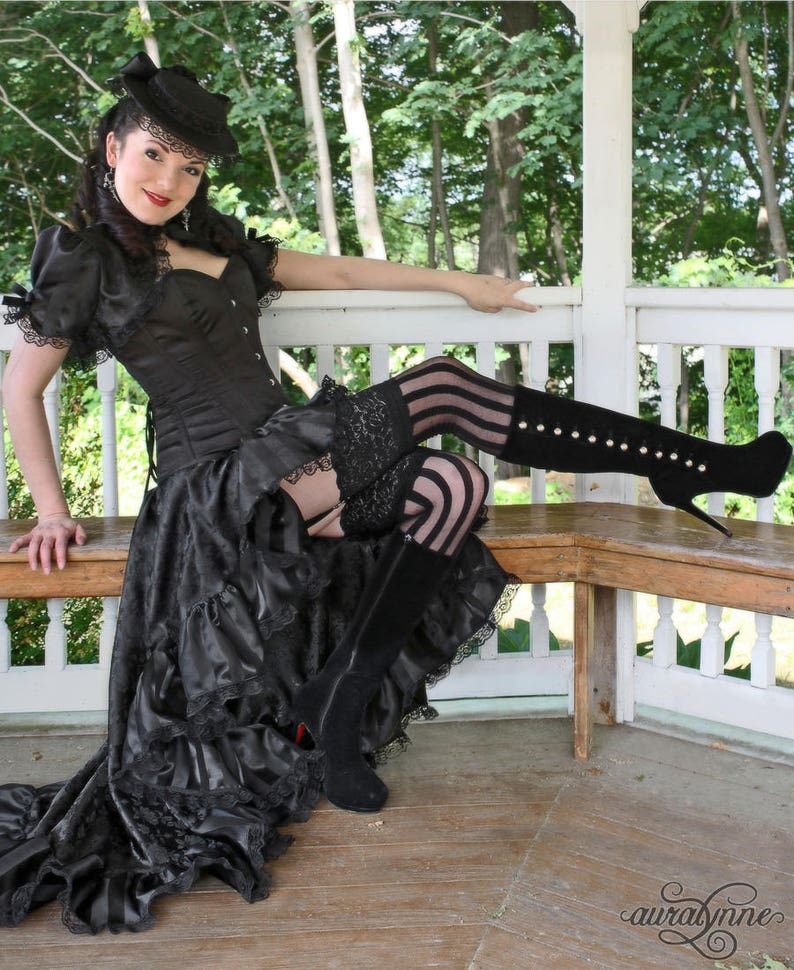 Gothic Puffed Sleeve Bolero Belladonna Elegant Black | Etsy