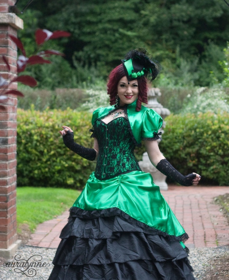 Gothic Ball Gown Emerald Elegance Green Wedding Dress | Etsy