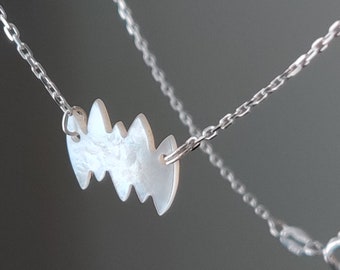 wave - 925 sterling silver bead minimalist necklace