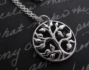 arbre de vie - collier de charme argent sterling
